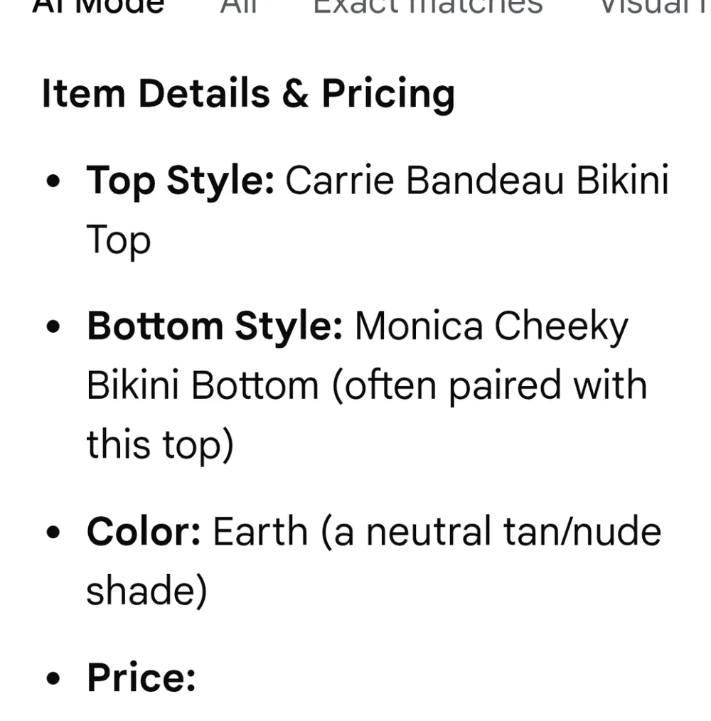 Frankie's Bikinis Classic Tan Bikini  Carrie Bandue Top And Monica Cheeky Bottom